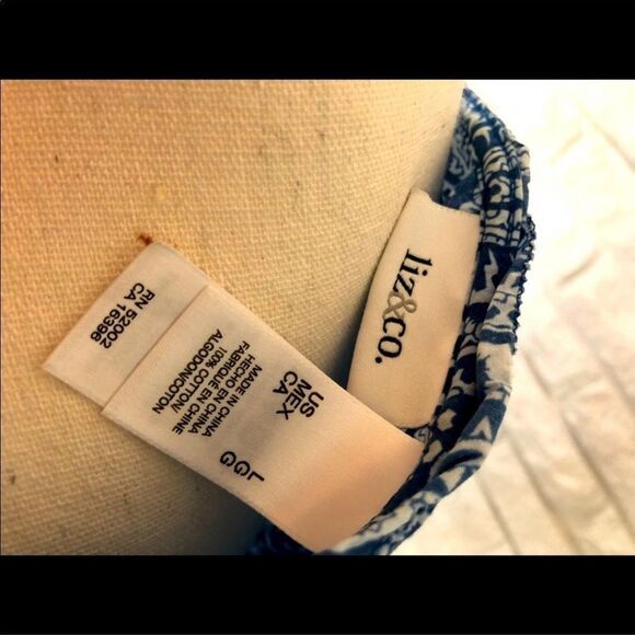 Liz & co. Blue Blouse - Picture 3 of 4